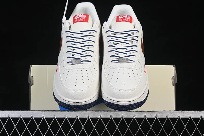 All categories Nk Air Force 1 Air Force series Nk Air Force 1 Low Air Force low-top Nike Air Force 1'07 Low Milky white brown red Air Force 1 low-top casual sneakers NH0601-541